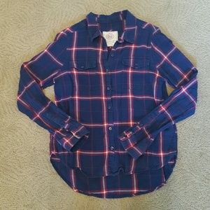 🔴Final Price! Blued plaid shirt